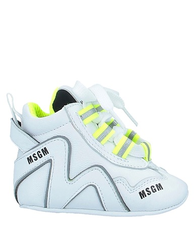 MSGM Newborn shoes White Soft Leather