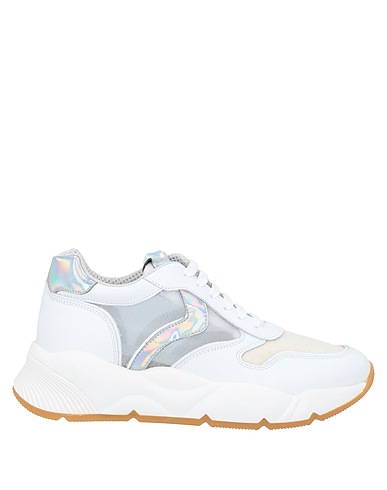 VOILE BLANCHE Sneakers White Calfskin, Textile fibers