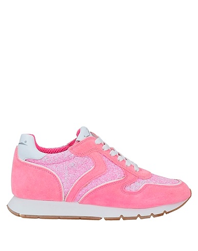 VOILE BLANCHE Sneakers Pink Soft Leather, Textile fibers