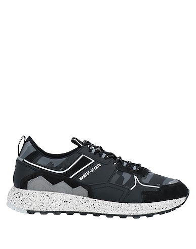 MOACONCEPT Sneakers Schwarz Leder, Gewebefasern