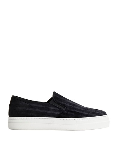 8 by YOOX Sneakers VELVET SLIP-ON SNEAKERS

 Black 100% Textile fibers