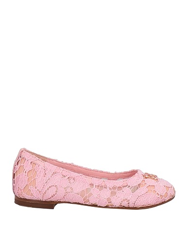 DOLCE&GABBANA Elegante Schuhe Hellrosa 57% Viskose, 39% Baumwolle, 4% Polyamid