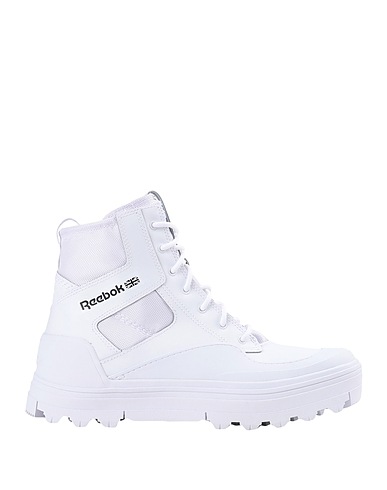 REEBOK Ankle boot Club C Cleated Mid
 White Leather, Textile fibres