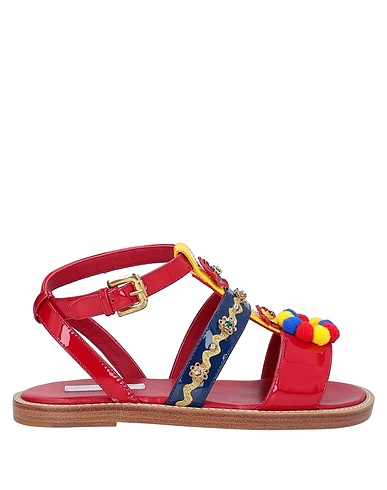 DOLCE&GABBANA Sandals Red 100% Calfskin