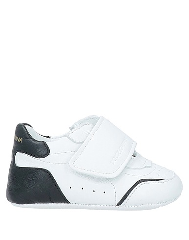 DOLCE&GABBANA Schuhe für Neugeborene Weiß Leder