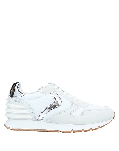 VOILE BLANCHE Sneakers HYBRO Weiß Leder, Gewebefasern