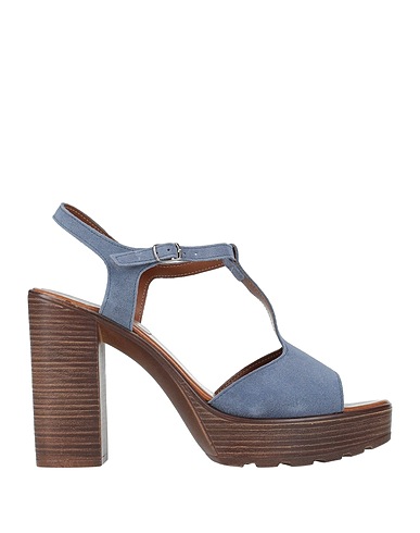 CARLO PAZOLINI Mules and clogs Slate blue Leather