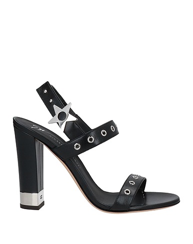 GIUSEPPE ZANOTTI Sandals Black Leather