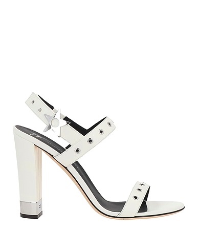 GIUSEPPE ZANOTTI Sandals Ivory Leather