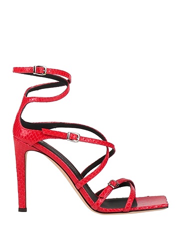 GIUSEPPE ZANOTTI Sandals Red Soft Leather