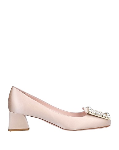 ROGER VIVIER Court Beige Textile fibres