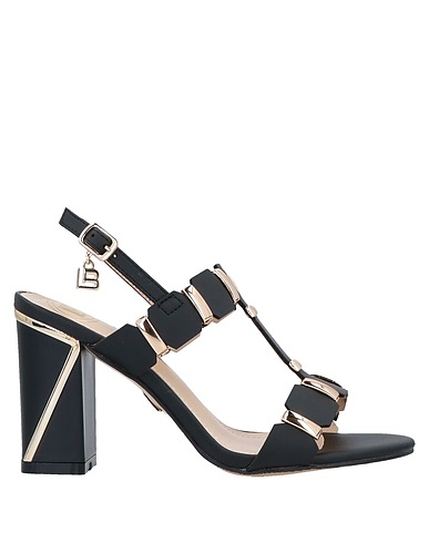 LAURA BIAGIOTTI Sandali Nero Fibre tessili