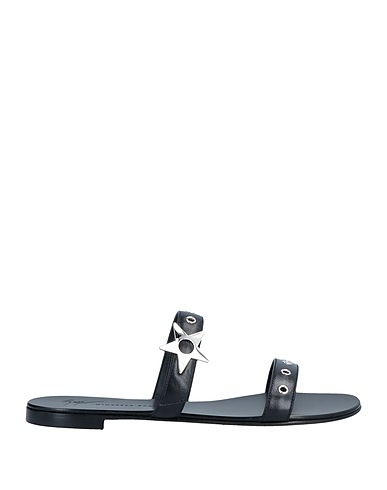 GIUSEPPE ZANOTTI Sandals Black Leather