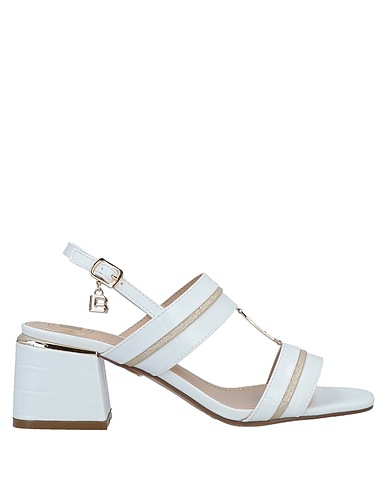 LAURA BIAGIOTTI Sandali Bianco Fibre tessili