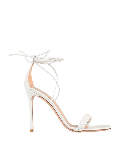 GIANVITO ROSSI Sandals White Soft Leather