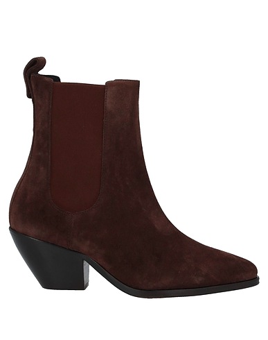 SANDRO Ankle boot Brown Soft Leather