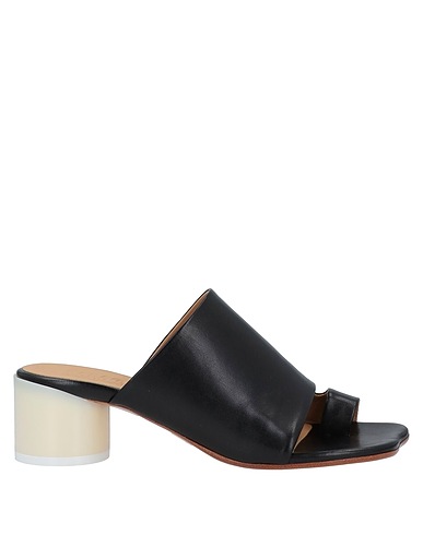 MM6 MAISON MARGIELA Flip flops Black Soft Leather