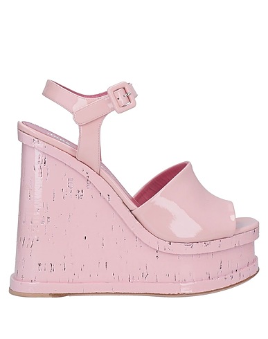 HAUS OF HONEY Sandals Pink Leather