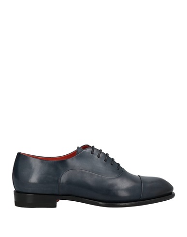 SANTONI Stringate Blu notte Pelle