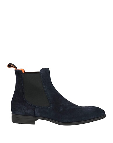 SANTONI Stivaletti Blu notte Pelle