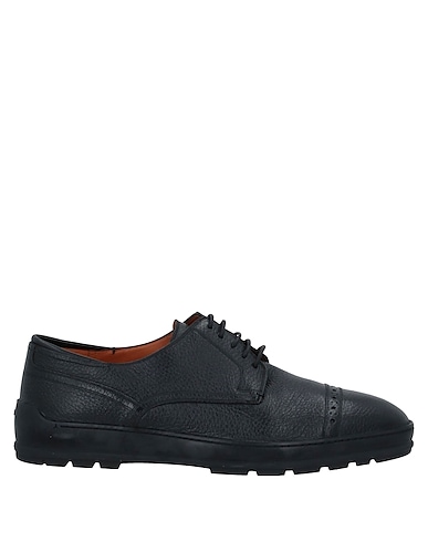 BALLY Laced shoes Black Deerskin