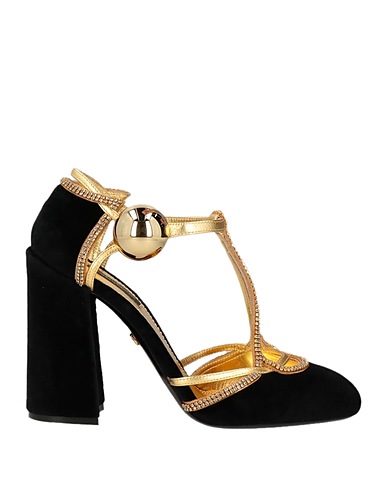 DOLCE&GABBANA Court Black Leather, Textile fibres