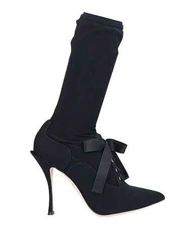 DOLCE&GABBANA Ankle boot Black Textile fibers