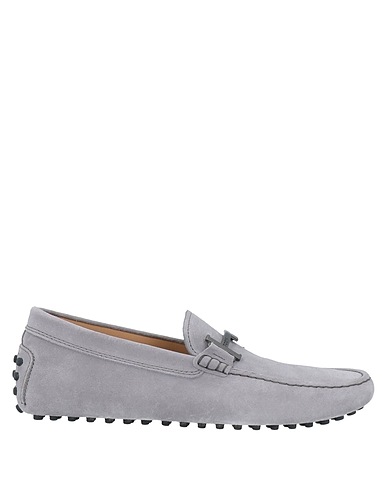 TOD'S モカシン ライトグレー 革