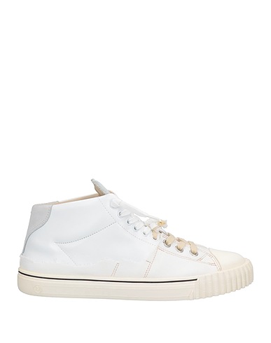 MAISON MARGIELA Sneakers Off white Leather, Textile fibres