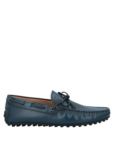 TOD'S Loafers Slate blue Soft Leather