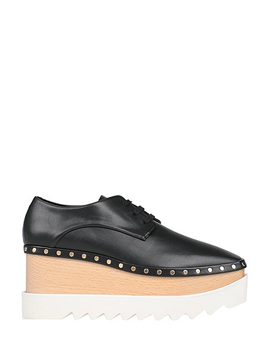 STELLA McCARTNEY Laced shoes Black Textile fibers