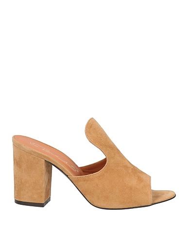 VIA ROMA 15 Sandals Beige Leather