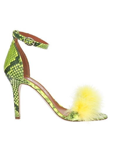 VIA ROMA 15 Sandals Yellow Leather