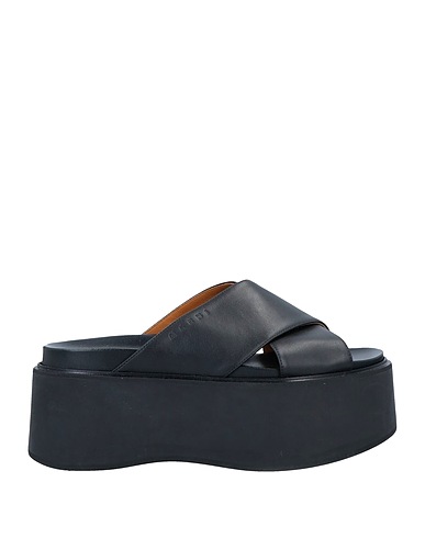 MARNI Sandals Black Soft Leather