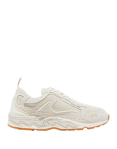 SANDRO Sneakers Beige Leather, Textile fibers