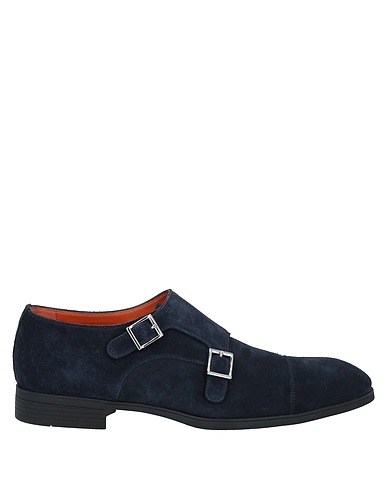SANTONI Loafers Slate blue Leather