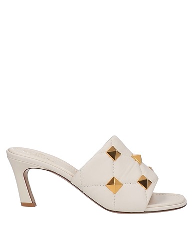 VALENTINO GARAVANI Sandals 11. Ivory Leather