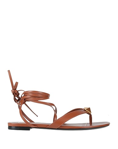 VALENTINO GARAVANI Flip flops Tan Leather