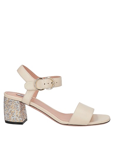 BALLY Sandals Ivory Lambskin