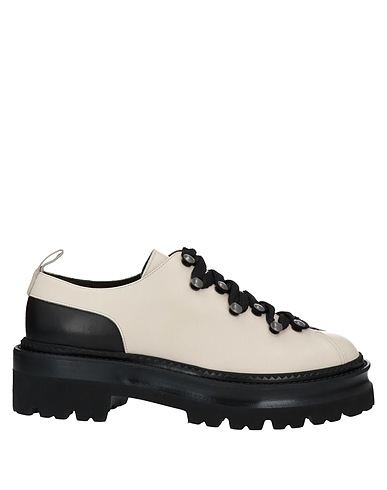 BALLY Laced shoes Ivory Calfskin