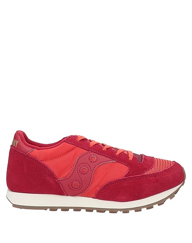 SAUCONY Sneakers Red 57% Soft Leather, 29% Textile fibres, 14% Synthetic fibers