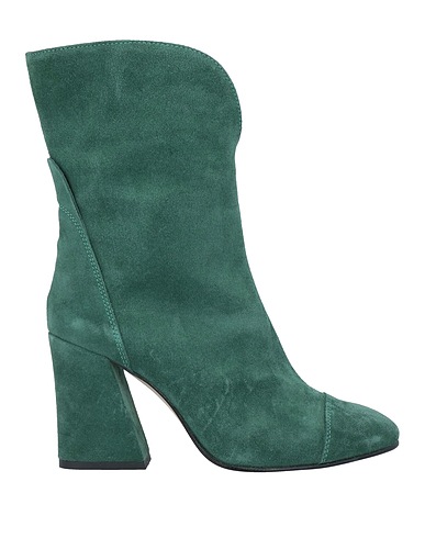 SPAZIOMODA Ankle boot Dark green Leather