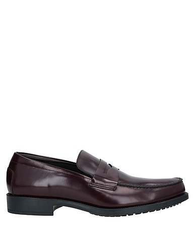POLLINI Loafers Plum Soft Leather