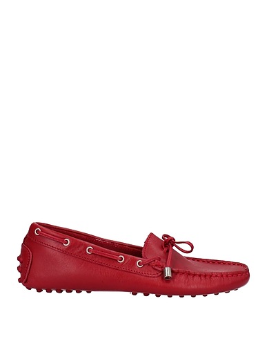 STUDIO POLLINI モカシン レッド 革