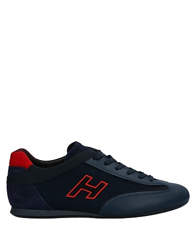 HOGAN Sneakers Midnight blue Soft Leather, Textile fibres