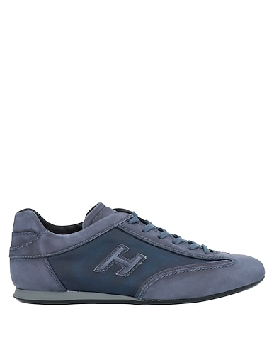 HOGAN Sneakers Blu notte Pelle, Fibre tessili