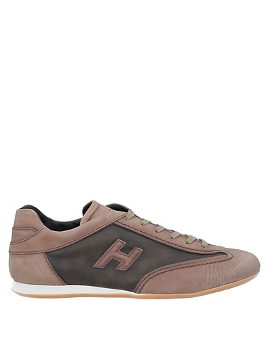 HOGAN Sneakers Marrone Pelle, Fibre tessili