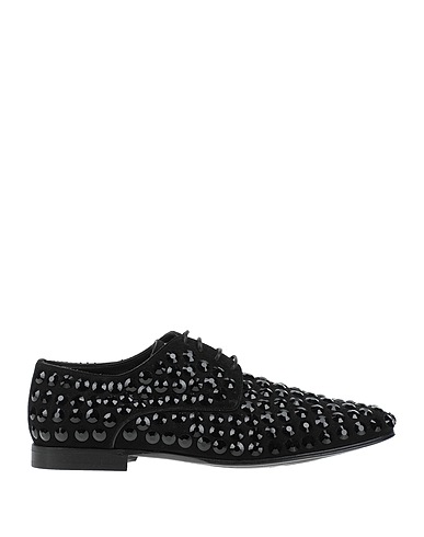 DOLCE&GABBANA Laced shoes Black Goat skin