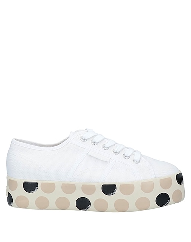 SUPERGA Sneakers Weiß Gewebefasern