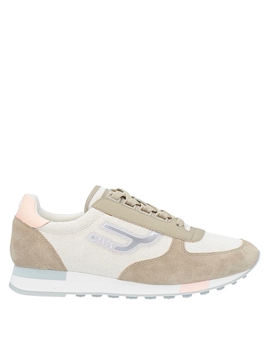 BALLY Sneakers Khaki Leather, Cotton